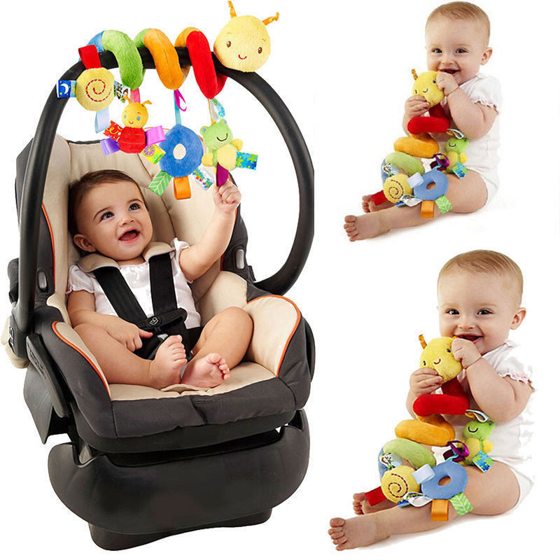 Baby Kid Cute Activity Spiral Crib Stroller Car Seat Travel Hanging Toys Baby Rattles Toy Colorful