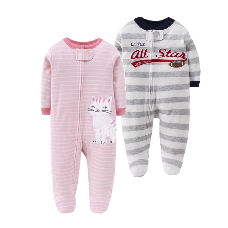 2023 Spring And Autumn New Born Baby Clothes Baby Boys & Girls Long Sleeve Cartoon Pattern Infant Clothing Children's Outfit